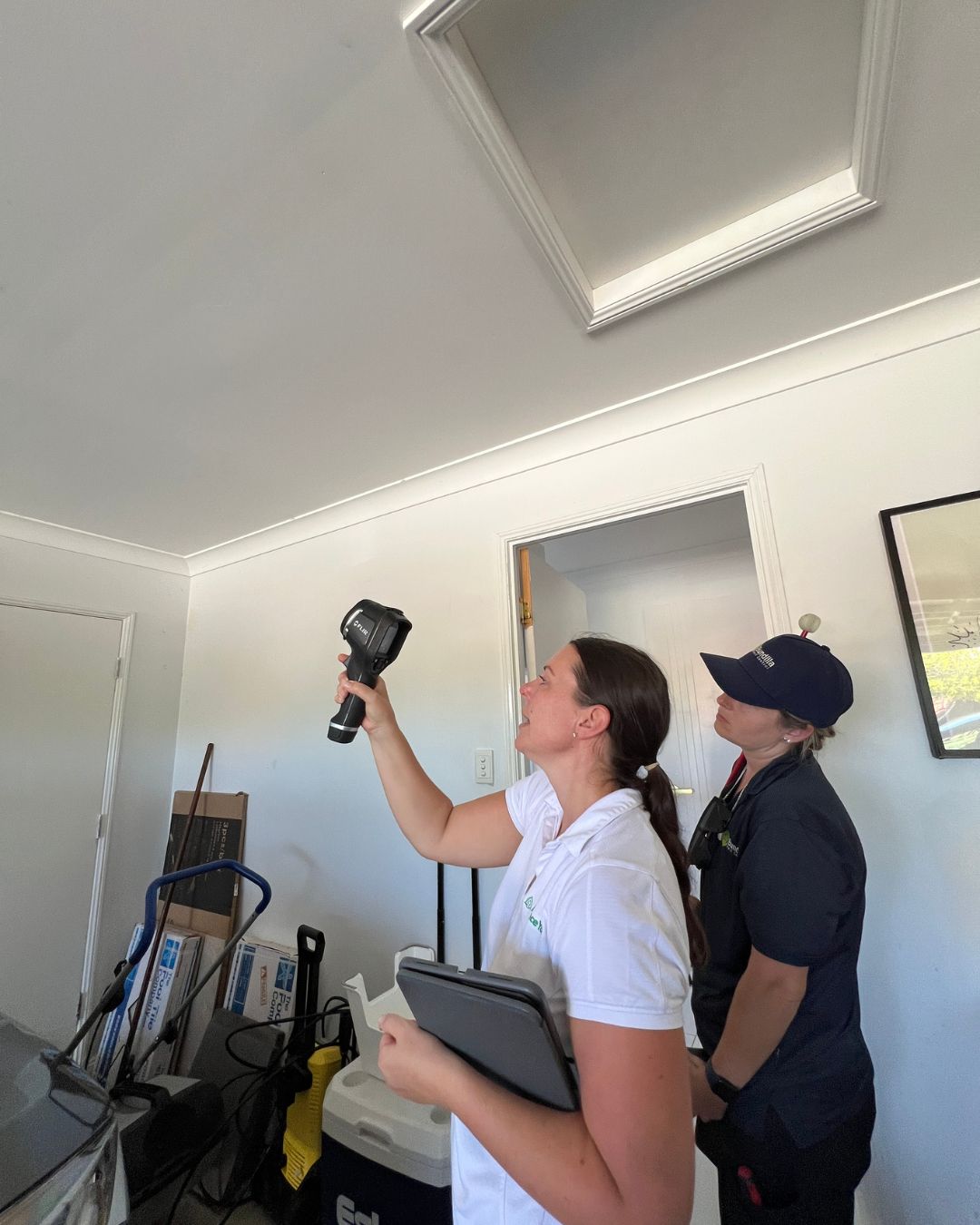 Pest control training in action